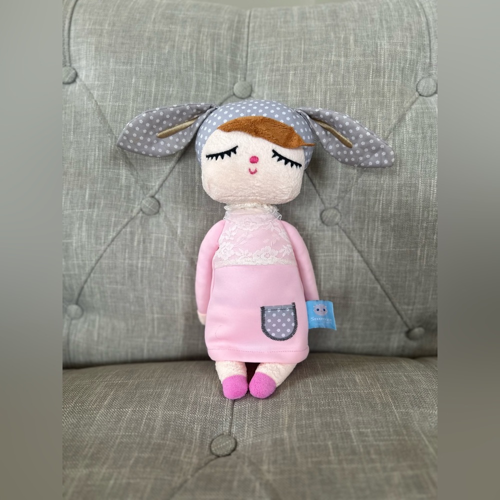 Plush Sleeping Girl Bunny Rabbit Baby Stuffed doll